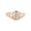 Image 1 : Gold / Diamond Filigree Ring (Size 6 1/2)
