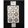 Image 1 : 6 Silver Canadian Dollars: 1939,1962,1962,1964,1965,1965