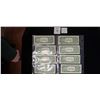 Image 2 : 8 Silver certificates $1.00 bills USA 1957