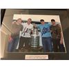 Image 1 : Staal Brothers autographed x4 8x10 photo with Stanley Cup (Eric, Marc, Jordan, Jared)