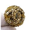 Image 2 : Chanel Gold CC Multi-Stone Clip-On Earrings