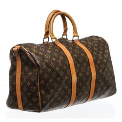 Louis Vuitton Monogram Keepall Bandouliere 45 cm Duffle Bag