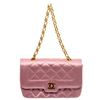 Image 3 : Chanel Limited Edition Light Pink Quilted Satin Mini Flap Bag