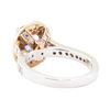 Image 3 : 2.69 ctw Sapphire And Diamond Ring - 14KT White And Rose Gold