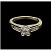 Image 2 : 14KT White Gold 0.45 ctw Diamond Ring