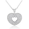 Image 1 : 18k White Gold 1.02CTW Diamond Pendant, (I1 /H-I)