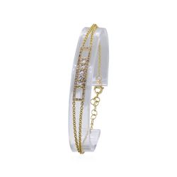 0.5 ctw Diamond Bracelet - 14KT Yellow Gold