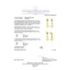 Image 3 : 0.72 ctw Diamond and Pearl Earrings - 18KT Yellow Gold