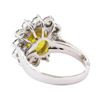 Image 3 : 5.16 ctw Sapphire and Diamond Ring - 14KT White Gold