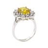 Image 4 : 5.16 ctw Sapphire and Diamond Ring - 14KT White Gold