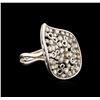 Image 1 : 14KT White Gold 0.88 ctw Diamond Ring