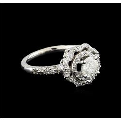 14KT White Gold 0.95 ctw Diamond Ring