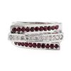 Image 2 : 1.07 ctw Diamond and Ruby Ring - 14KT White Gold