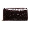 Image 1 : Louis Vuitton Amarante Vernis Monogram Zippy Wallet