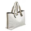 Image 2 : Gucci White Metallic Olive Green Straw Shopper Tote Bag
