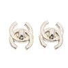 Image 1 : Chanel CC Turn Lock Clip-On Earrings