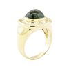 Image 4 : 6.40 ctw Green Tourmaline And Diamond Ring - 14KT Yellow Gold