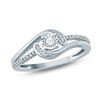 Image 1 : 14K White Gold 0.16CTW Diamond Ring, (I1-I2/H-I)