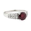 Image 1 : 2.61 ctw Ruby and Diamond Ring - 14KT White Gold