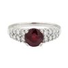 Image 2 : 2.61 ctw Ruby and Diamond Ring - 14KT White Gold