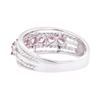 Image 3 : 0.50 ctw Pink Topaz Ring - 10KT White Gold
