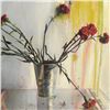 Image 2 : Roberto Donatelli - "Roses" Original Oil Painting on Canvas, and Hand Signed with Certificate.