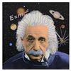 Image 1 : Steve Kaufman (1960-2010), "Einstein" One-of-a-Kind Mixed Media on Canvas, Hand Signed Inverso with 