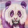 Image 2 : Martin Katon, "Purple Panda" Original Oil Painting on Canvas, Hand Signed with Certificate of Authen