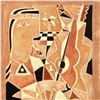 Image 2 : Neal Doty (1941-2016), "Flower Child" Original Mixed Media Painting on Gallery Wrapped Canvas, Hand 