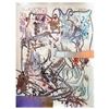 Image 1 : Mark Kostabi "Lures And Intervention" Hand Signed Original Artwork with COA.