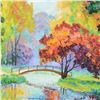 Image 2 : Alexander Antanenka, "A Park In the Woods" Original Oil Painting on Canvas, Hand Signed with Certifi