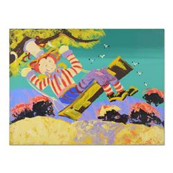 Paul Blaine Henrie (1932-1999), "Flying Machine" Original Oil Painting (48" x 36") on Canvas, Hand S