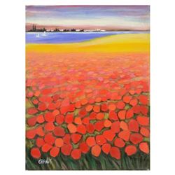 Nurit Granot, Original Acrylic Painting on Canvas, Hand Signed with Letter of Authenticity.