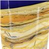 Image 2 : "Small Amethyst Cone" Hand Blown Glass Vase Sculpture, Hand Signed by GartnerBlade Glass.