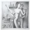 Image 1 : Mark Kostabi "The Spy Who Loved Me" Hand Signed Original Artwork with COA.