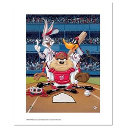 "At the Plate (Nationals)" Numbered Limited Edition Giclee from Warner Bros. with Certificate of Aut