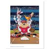 Image 1 : "At the Plate (Nationals)" Numbered Limited Edition Giclee from Warner Bros. with Certificate of Aut