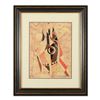 Image 1 : Neal Doty (1941-2016), Framed Original Mixed Media Linocut, Hand Signed with Certificate of Authenti