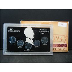 1943 Steel Cents Emergency Wartime Issue