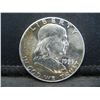 Image 1 : 1959 Franklin Half Dollar CH BU Beautiful Toning