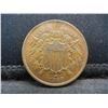 Image 1 : 1868 Two Cent Piece XF/AU Nice Color
