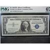 Image 2 : 1957 B $1.00 Silver Certificate PMG 67 Superb Gem Unc Exceptional Paper Quality