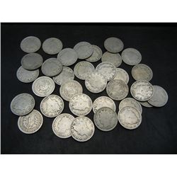 (33) 1909 Liberty "V" Nickels Various Grades