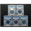 Image 1 : (5) 1967 SMS Roosevelt Dimes PCGS SP67