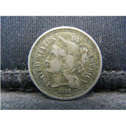 1868 Three Cent Nickel