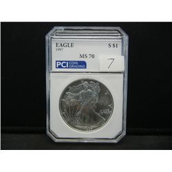 MS70 Graded 1997 Silver eagle.