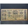 Image 1 : 1862 Arkansas One Dollar Note