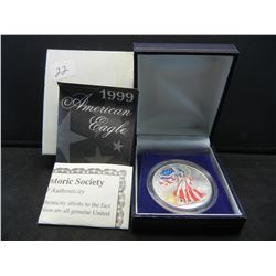1999 Colorized Silver Eagle.