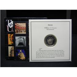 1994 S Silver US Capitol Dollar. With info