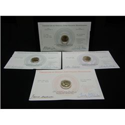 2007 George Washington, Thomas Jefferson, John Adams and James Madison UNC Dollars Graded By Offical